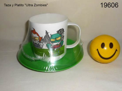 Imagen de TAZA CON PLATO ZOMBIE 6.23